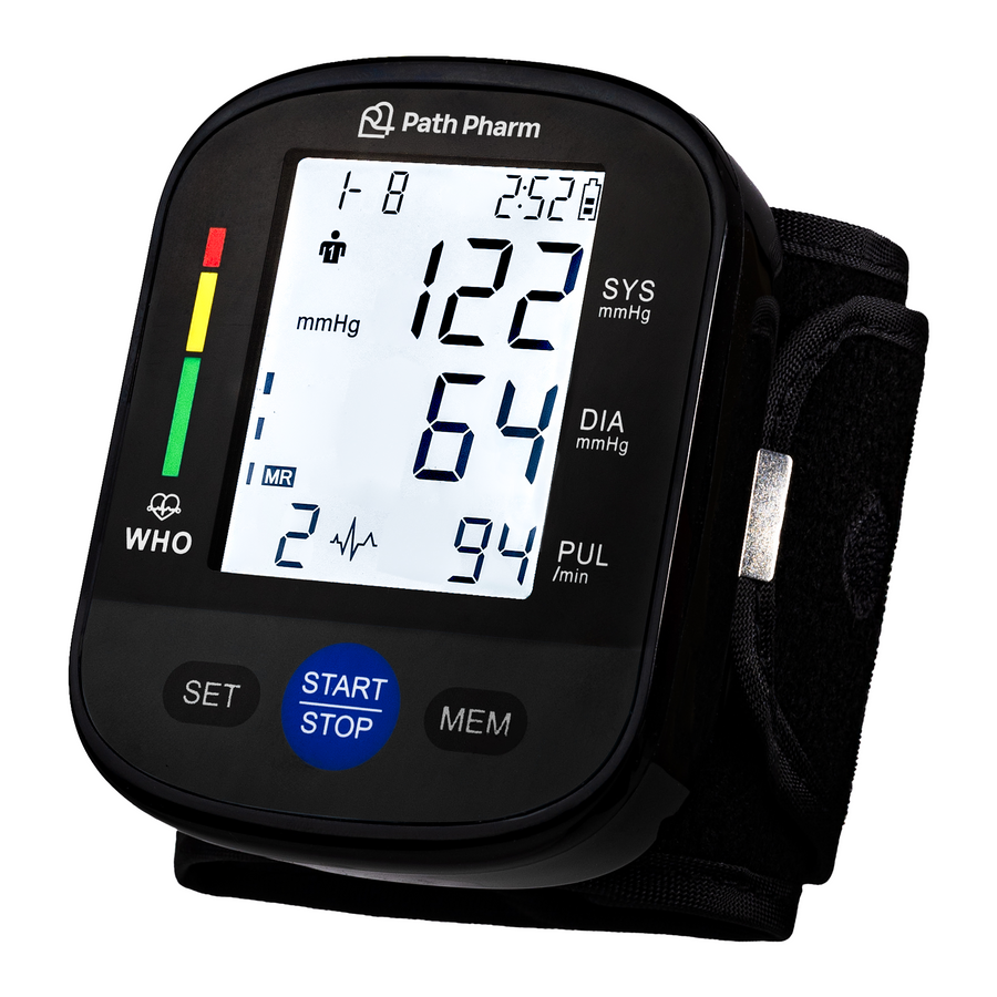 Path Pharm PPA-110W Wrist Blood Pressure Monitor