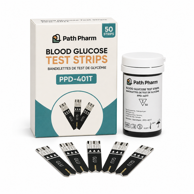 Path Pharm PPD-401T Blood Glucose Test Strips (50 strips)